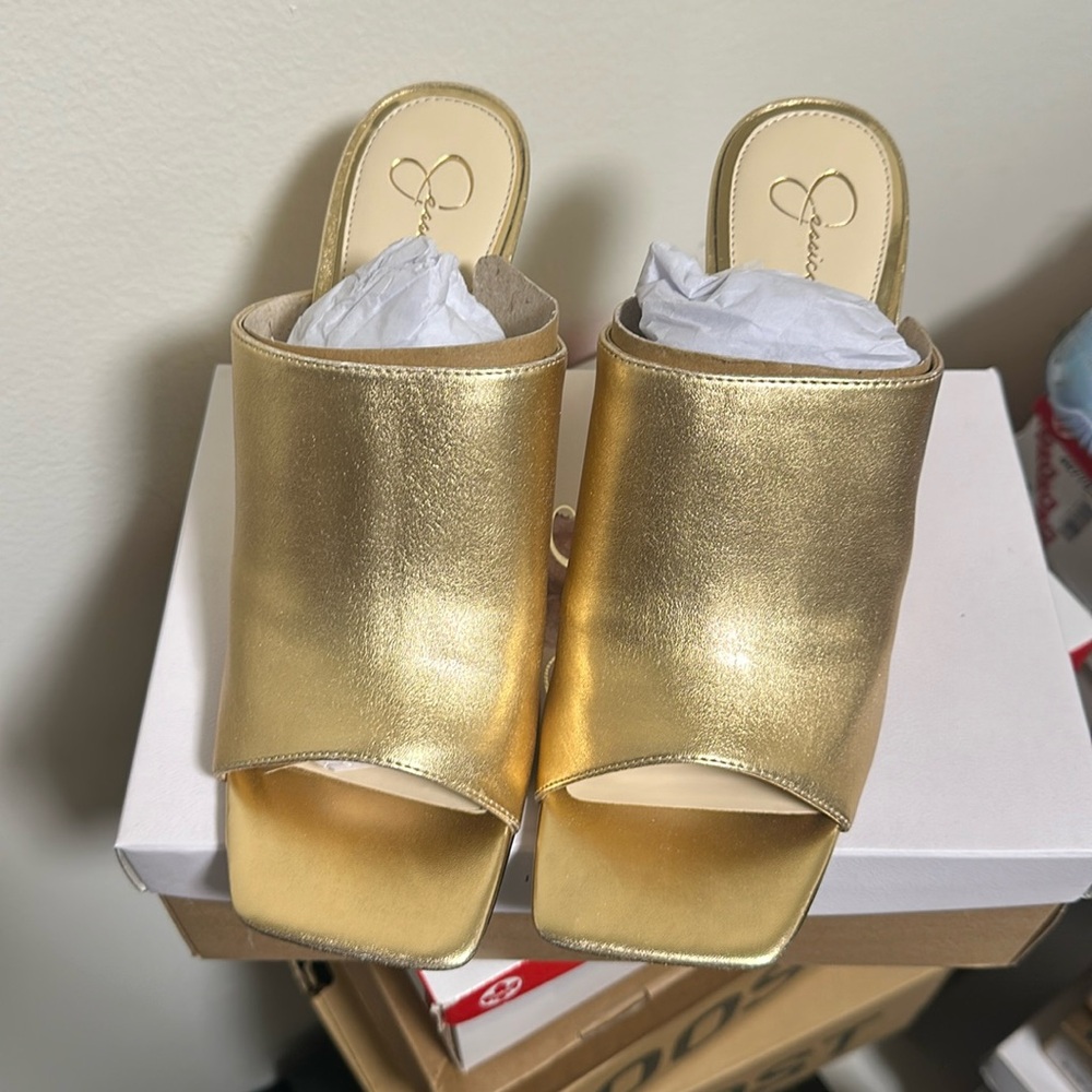 Gold Wedges comfy